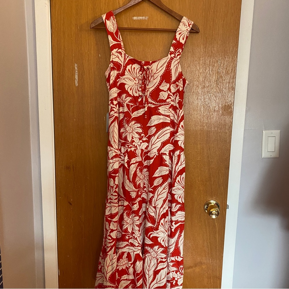 Linen maxi dress